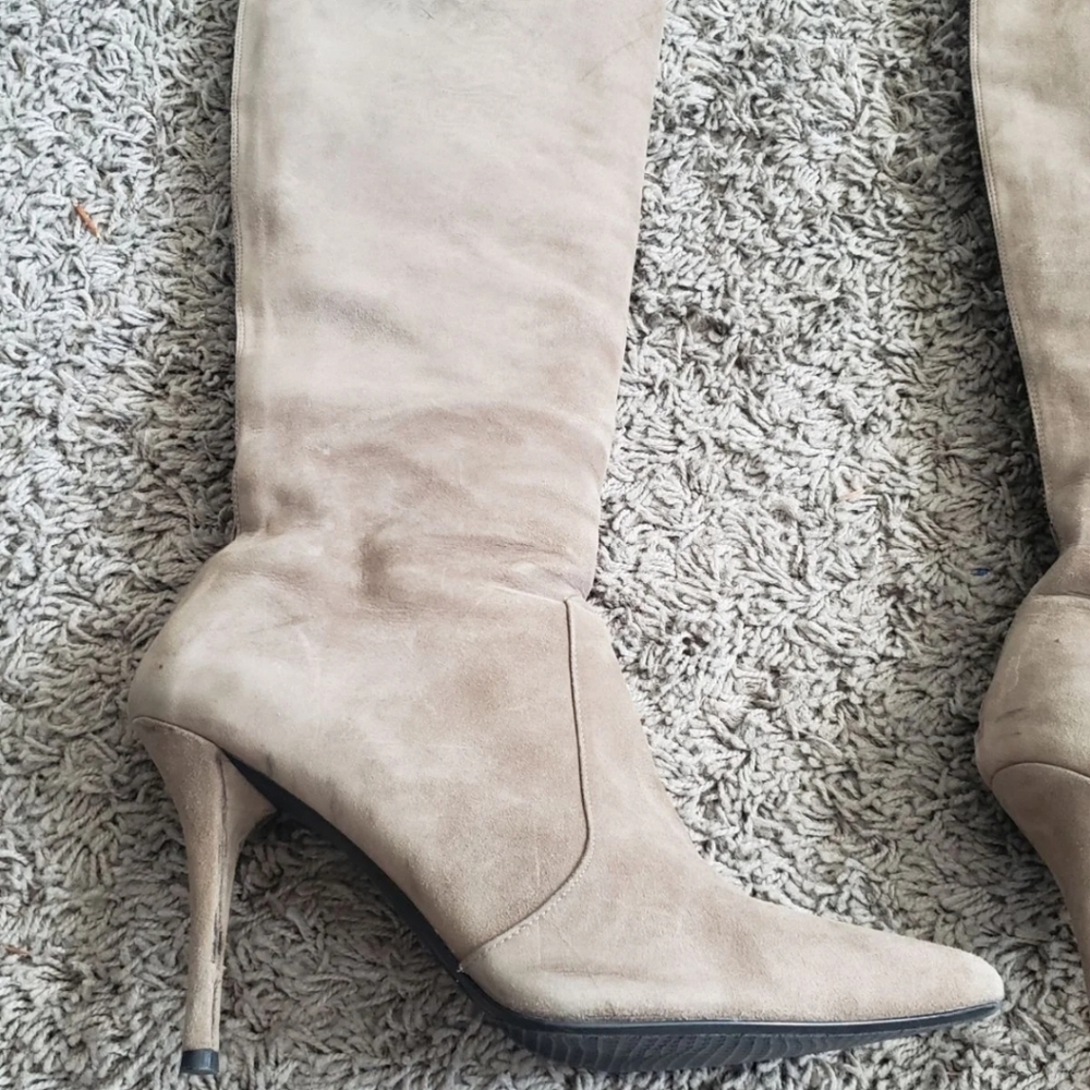 Stuart Weitzman Suede Knee Boots - Picture 3 of 7